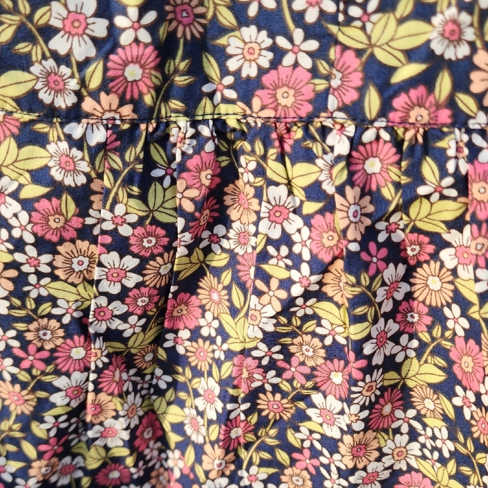 NWT J. Crew Smocked Puff-Sleeve Poplin Cotton Top In Meadow Floral XL - Picture 7 of 16
